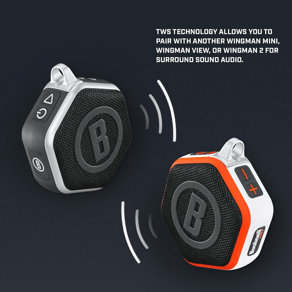 Golf Wingman Mini Bluetooth Speaker with GPS Black