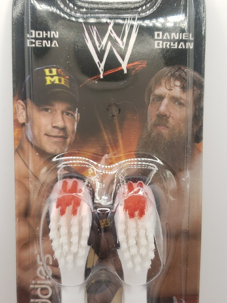 WWE John Cena & Daniel Bryan Brush Buddies Toothbrushes (Soft) - 2 pack