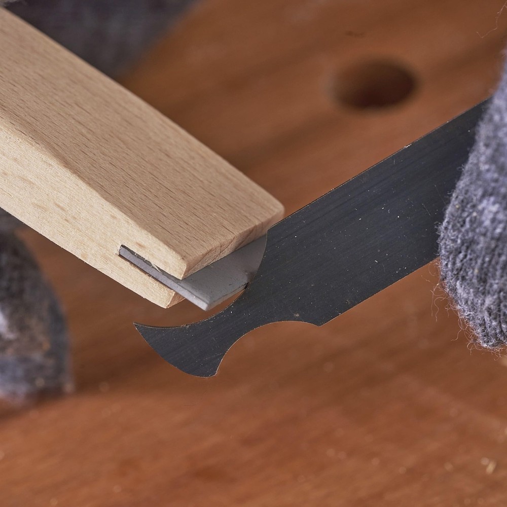 Cabinet Scraper Set & Burnisher Tool Multi-Shape Card Scraper Kit HTCSCS13 13pc