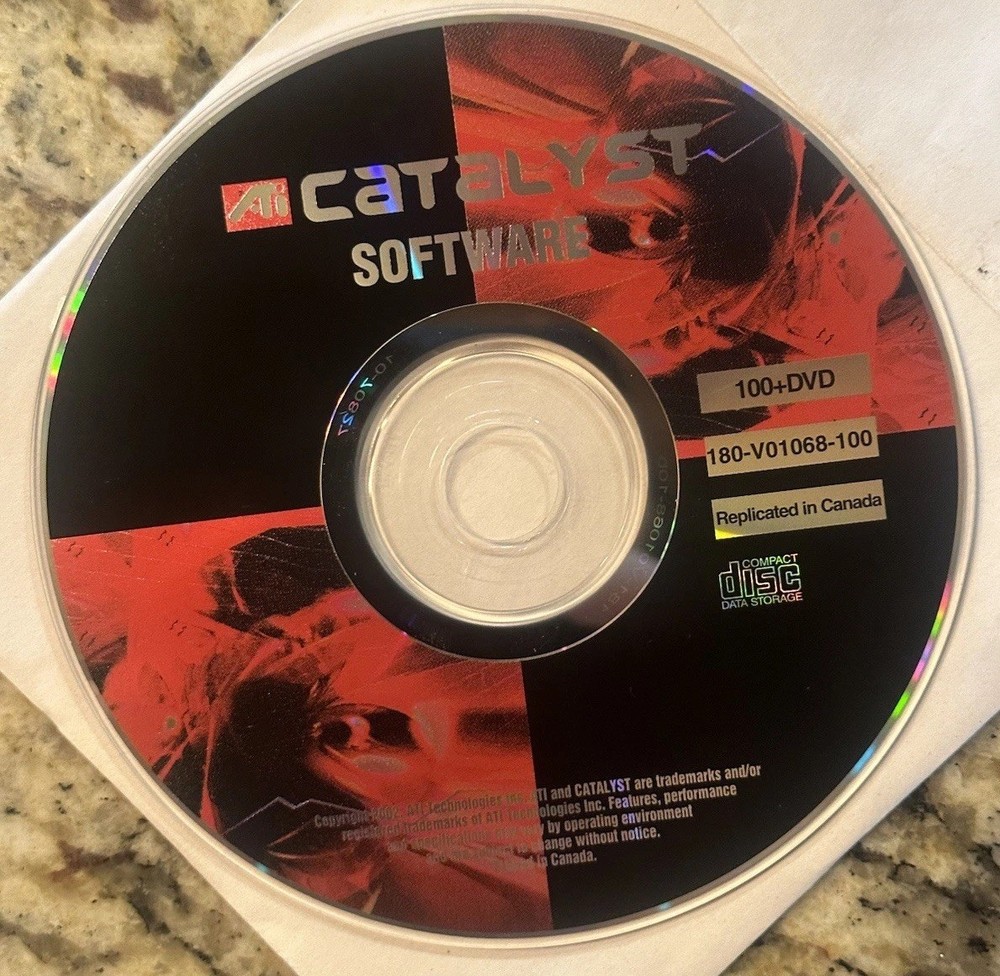ATI Catalyst 2002 Software 180-V01068-100 Disk only