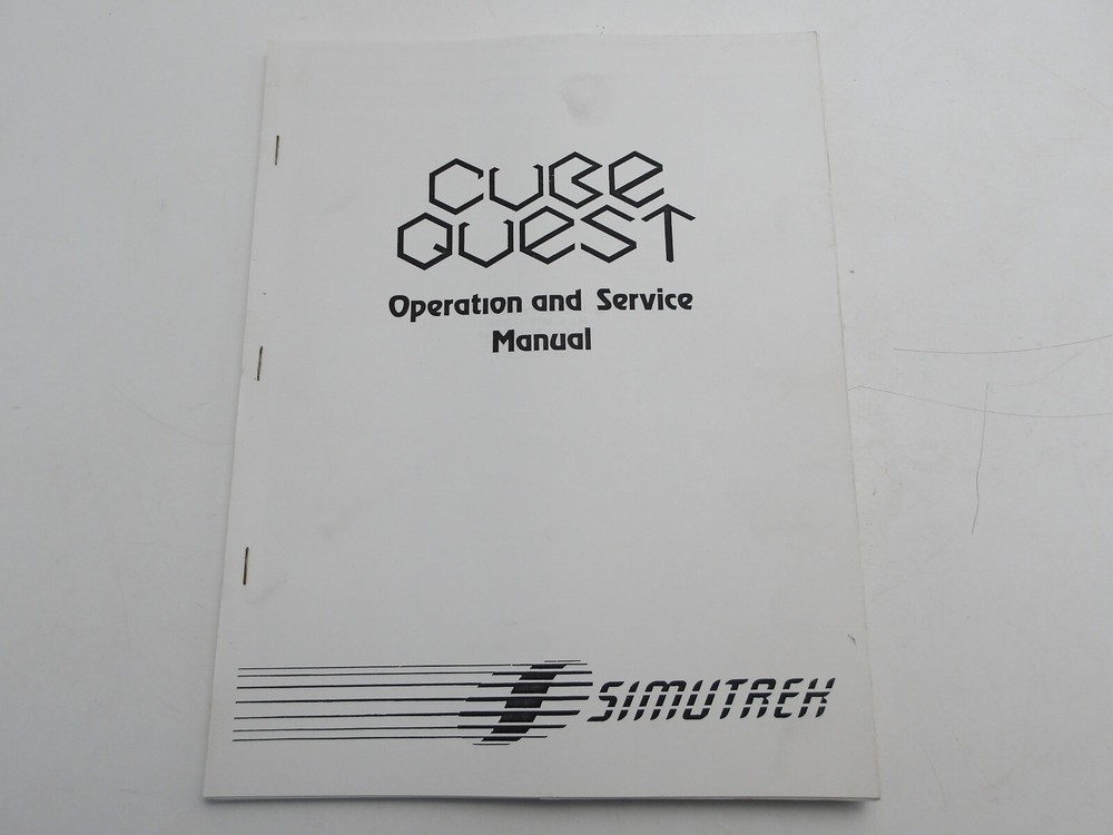 Simutrek- Cube Quest - Operation & Service Manual w/ Schematics-NOS