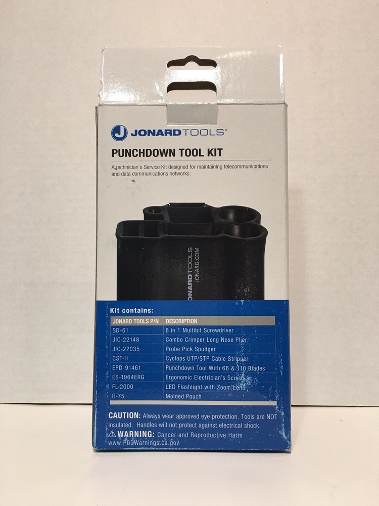 Jonard Tools TK-17 Punchdown Tool Kit 8 pcs. [ N E W ]