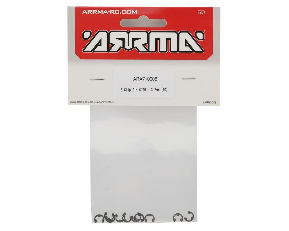 Arrma 3.2mm E Clip (10) [ARA710006]