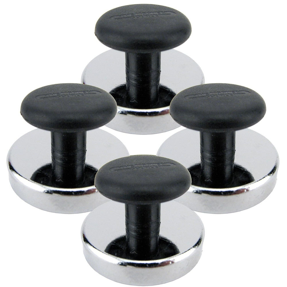 Ceramic Round Base Magnet with Knob Pack - Heavy-Duty Strong Magnets with Knobs