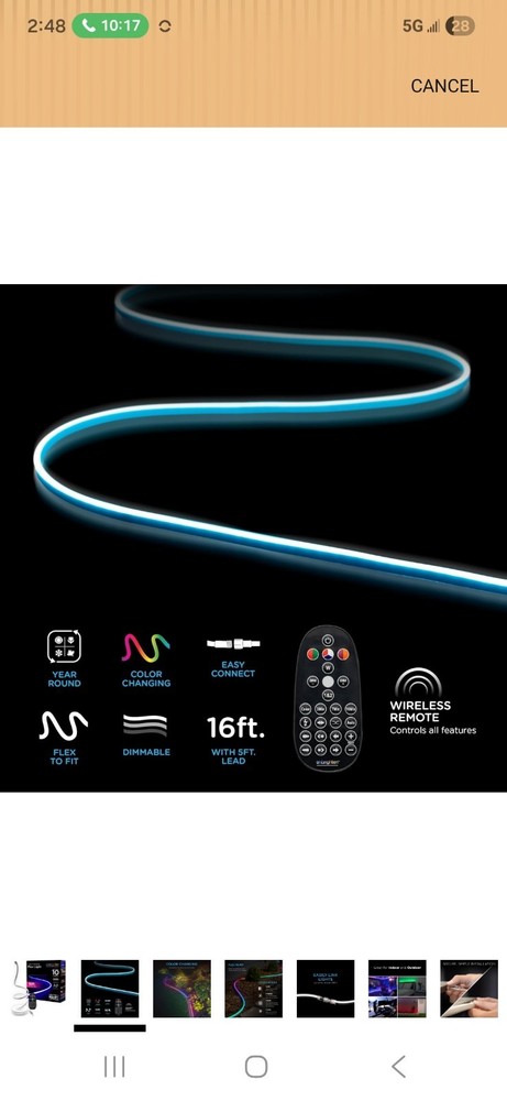 RGB Flexible strip LED Enbrighten Multicolor