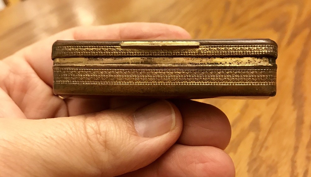 Victorian Brass & Agate Match Safe