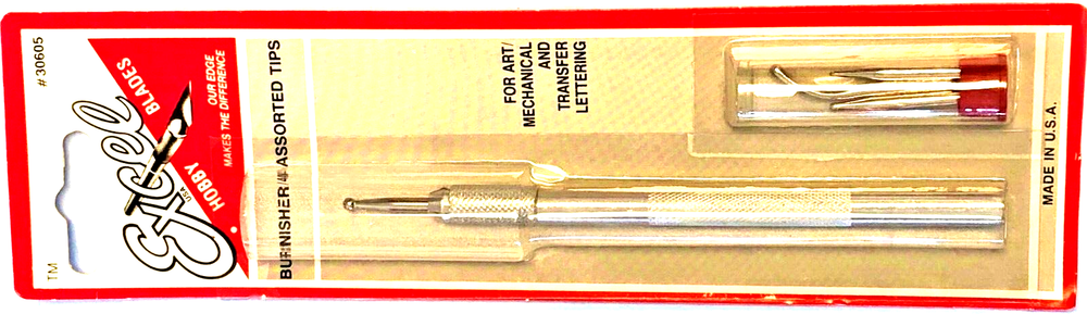 EXCEL Burnisher w/Aluminum Handle Tips HOBBY TOOL ACCESSORY EXCEL 30605