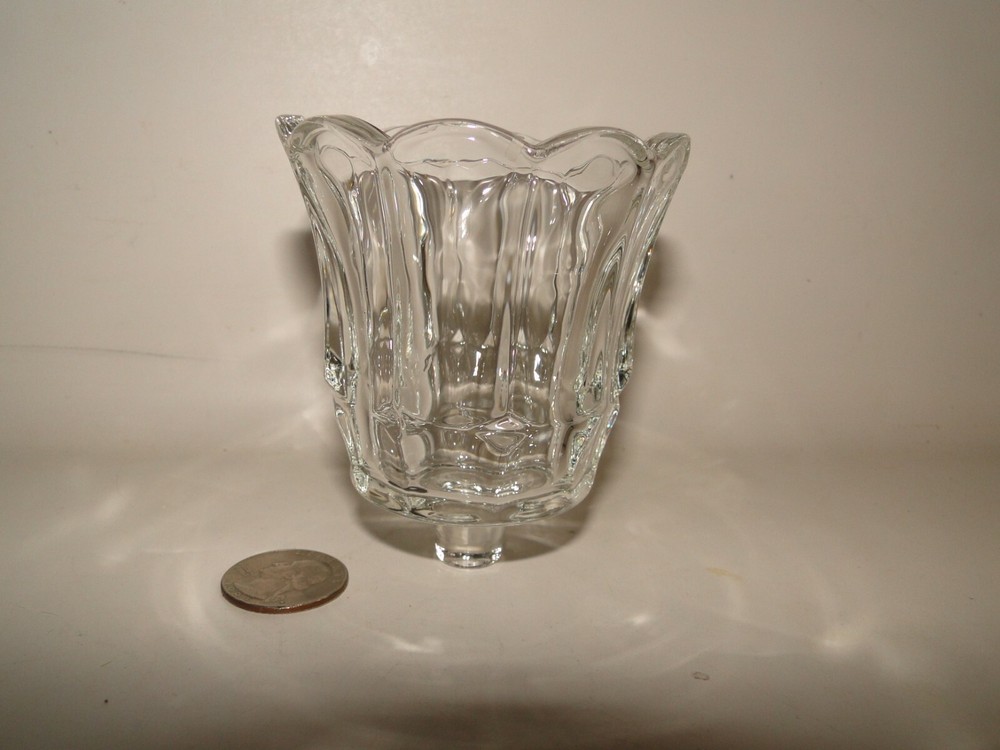 Clear Tulip Bloom Votive Cup