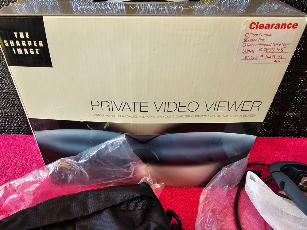 The Sharper Image Private Video Viewer In Original Package