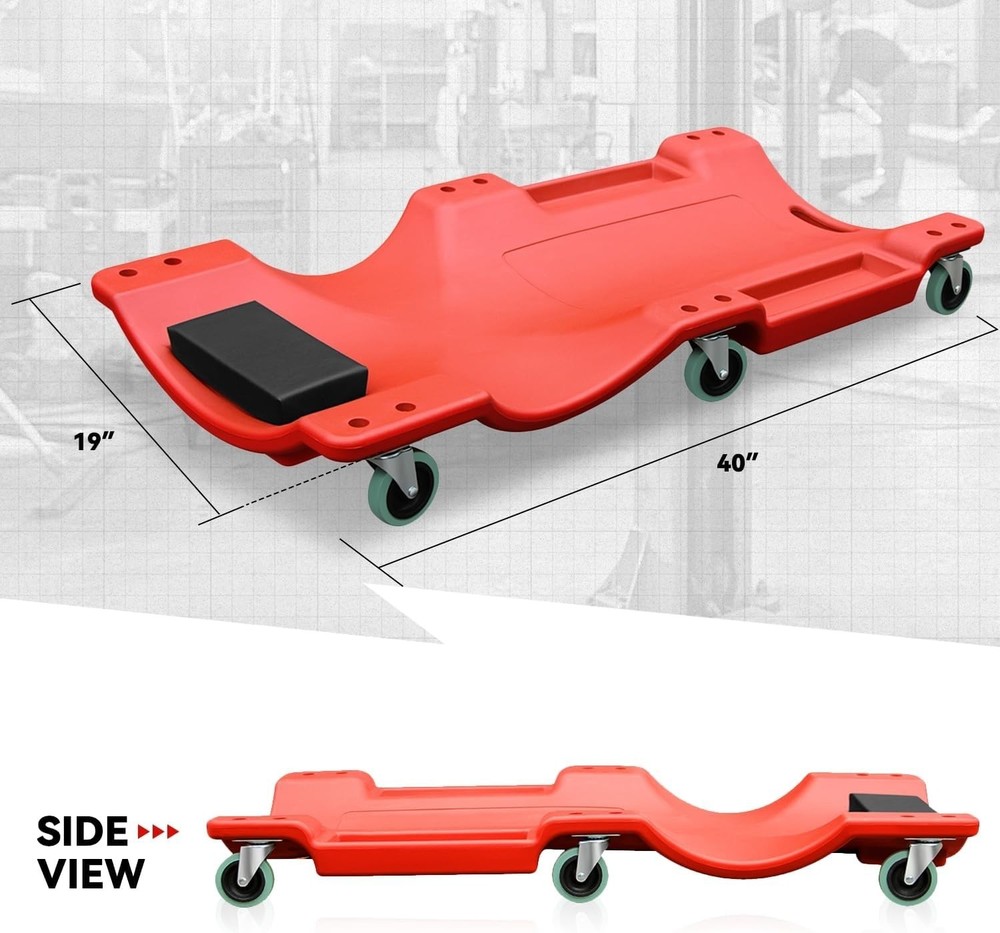 Professional Low Profile Plastic Creeper 40 Inch