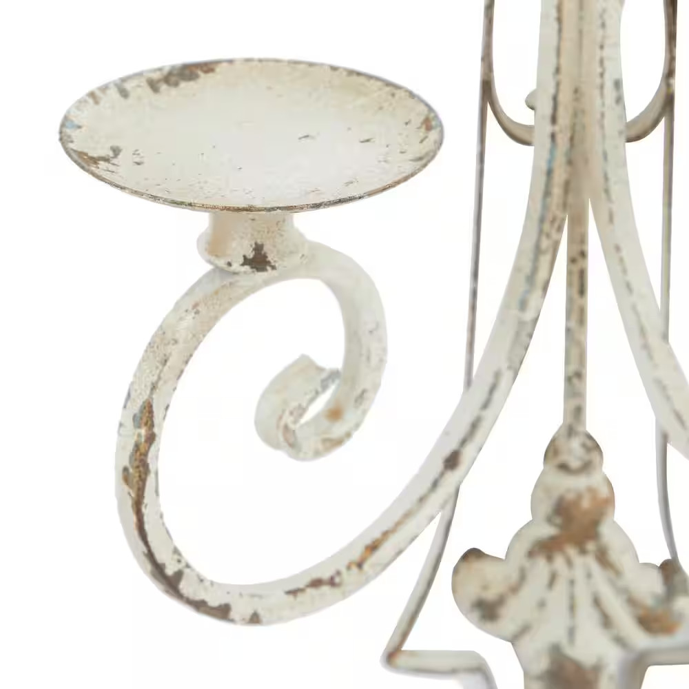 White Iron French Country Wall Sconce
