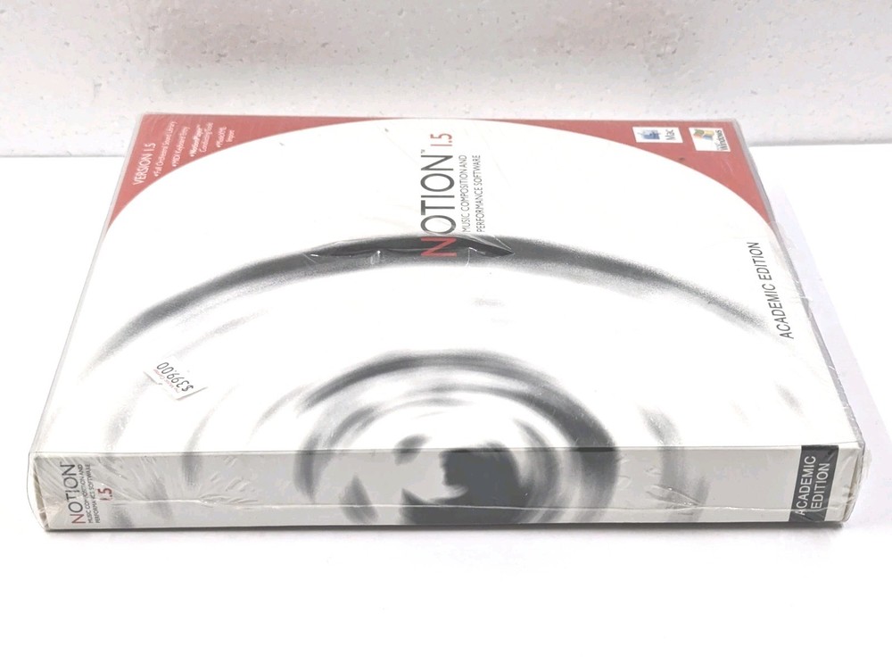 Notion 1.5 Music Composition and Performance Software Program Windows and Mac