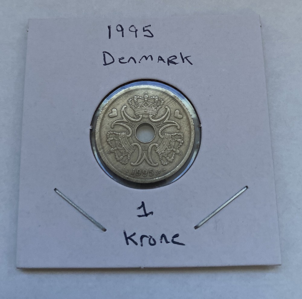 1995 Denmark 1 Krone Coin B14