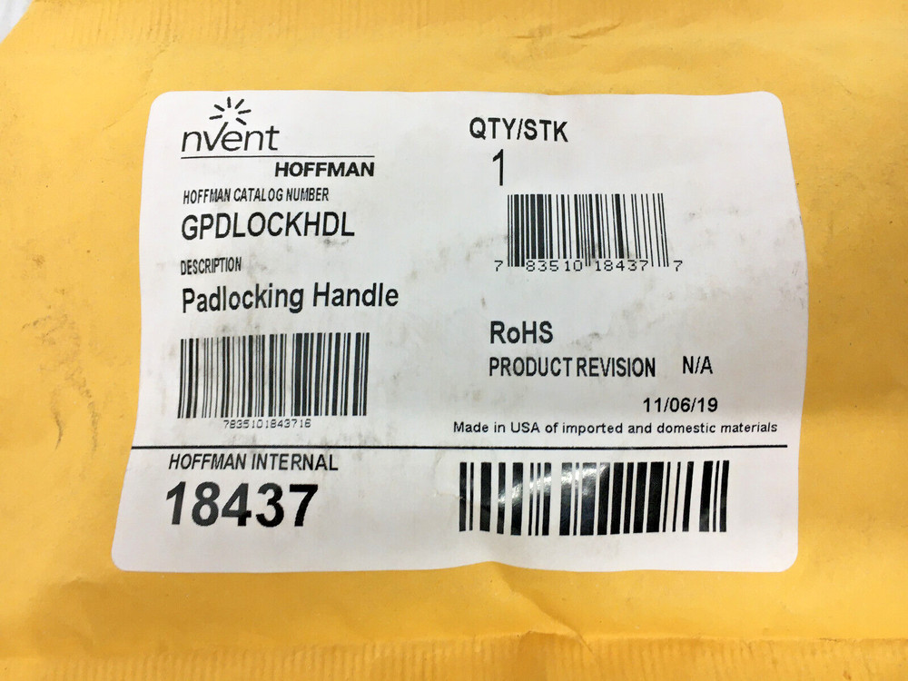 Hoffman Padlocking Handle GPDLOCKHDL 18437