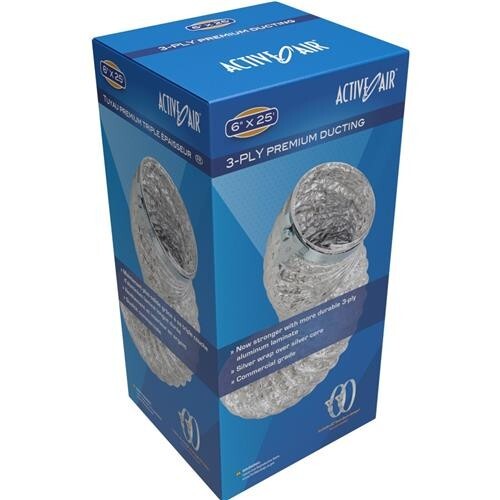 Active Air Premium Ducting, 4" x 25'