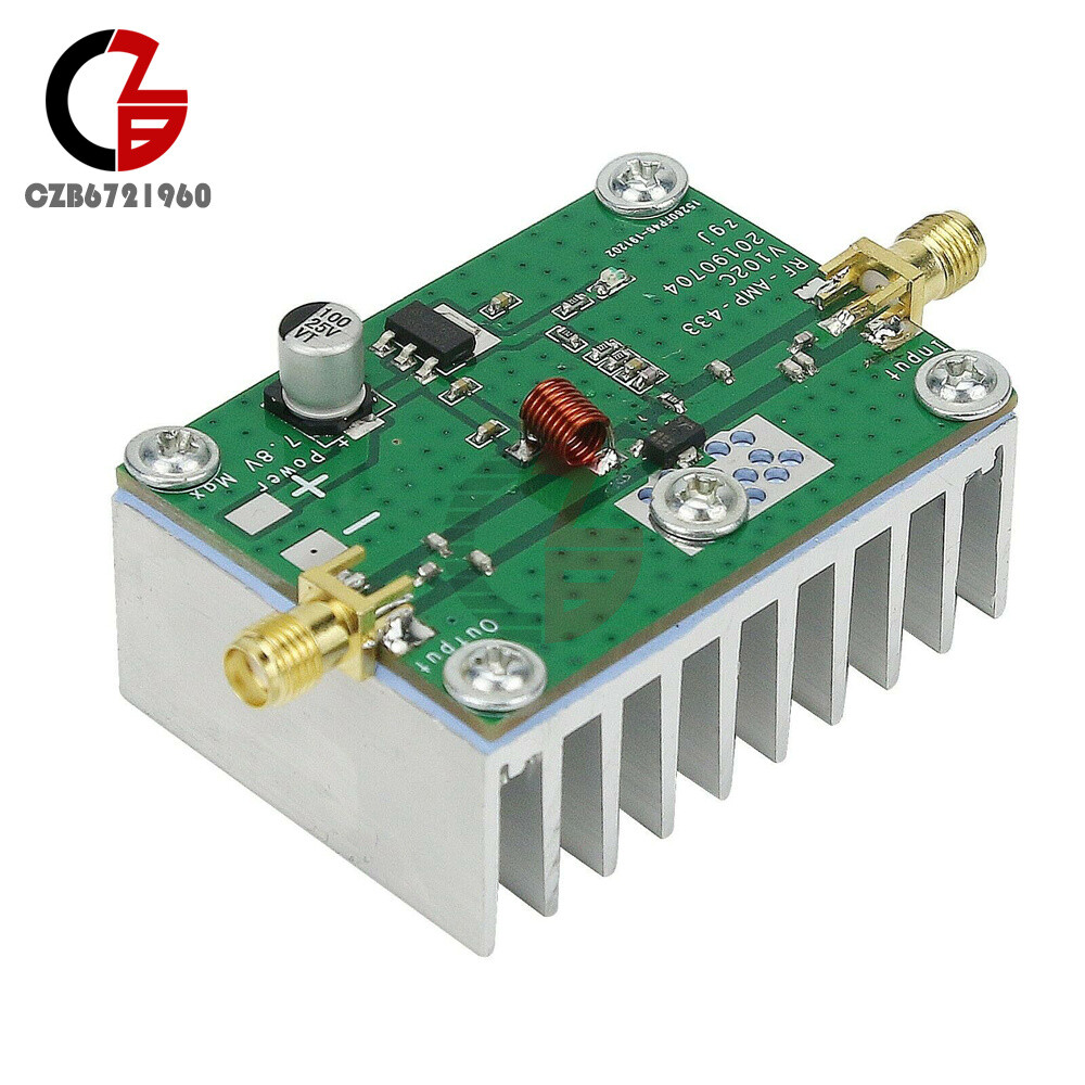 8W 433MHz Digital Power Amplifier Board RF HF High Frequency Amp Remote Control