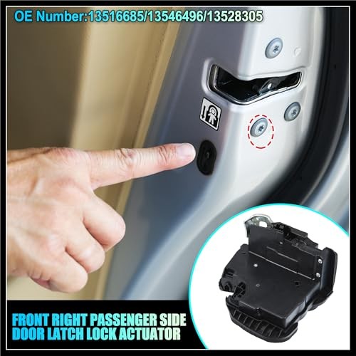 No.13516685 Front Right Passenger Side Door Latch Lock Actuator Assembly for