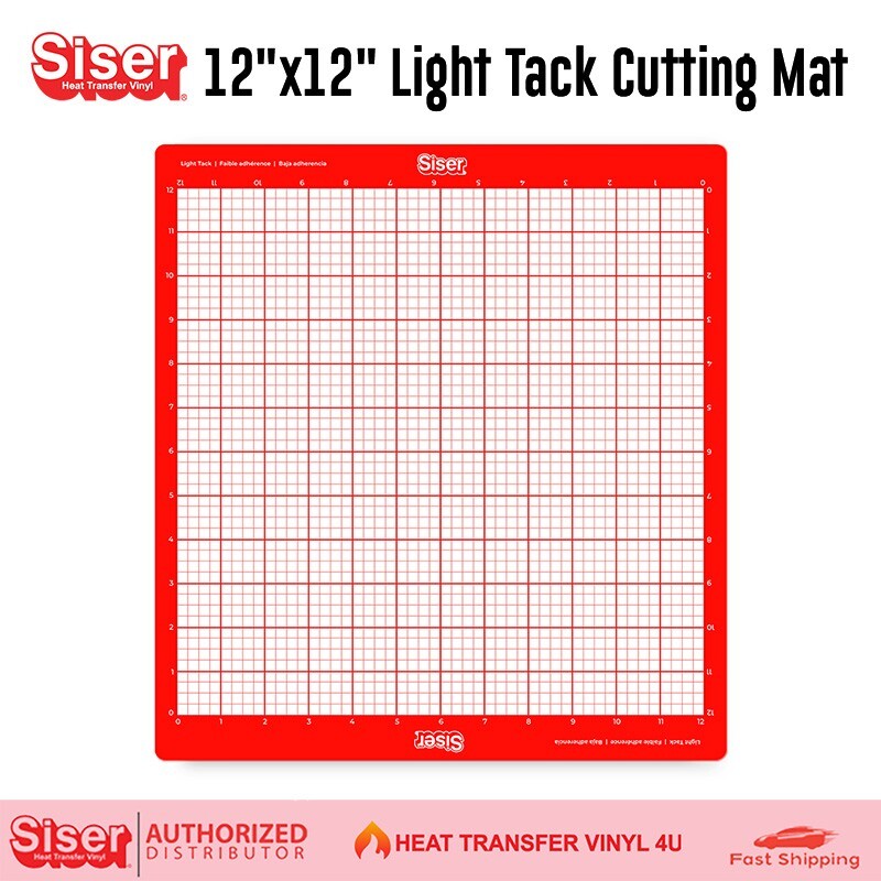Siser 12"x12" Light Tack Cutting Mat (red)