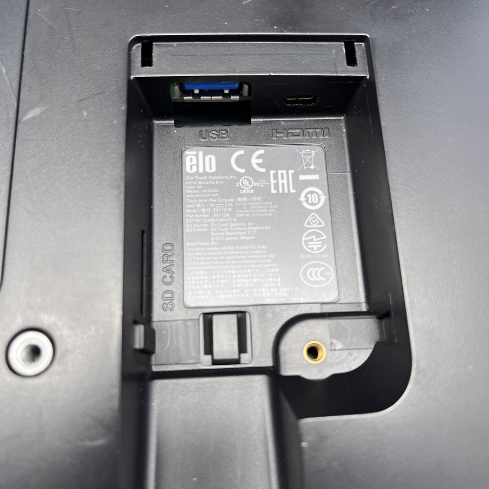 Elo Touch Solutions ESY15I1B Touchscreen Signage Android Display Tested B4
