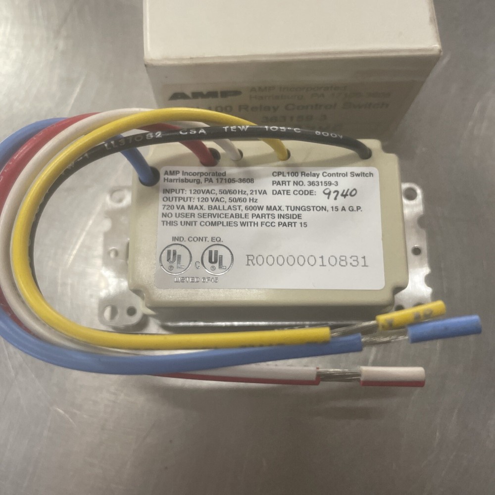 AMP CPL100 RELAY CONTROL SWITCH