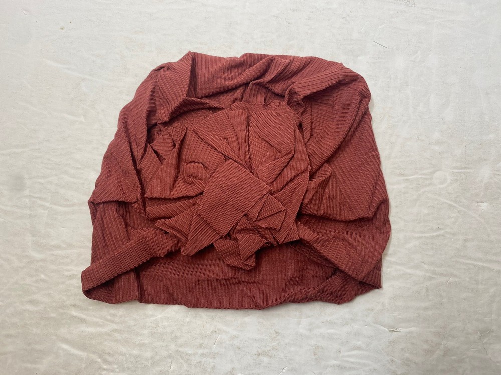 Baby Plain Ribbed Headwrap • Burgundy