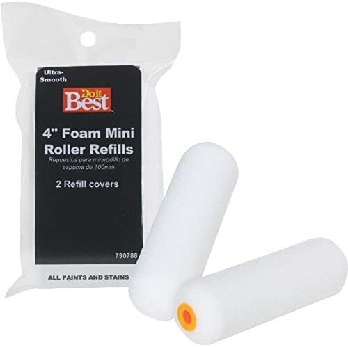 Do it Best 4" Foam Mini-Rollers, 2 Pack Refill,