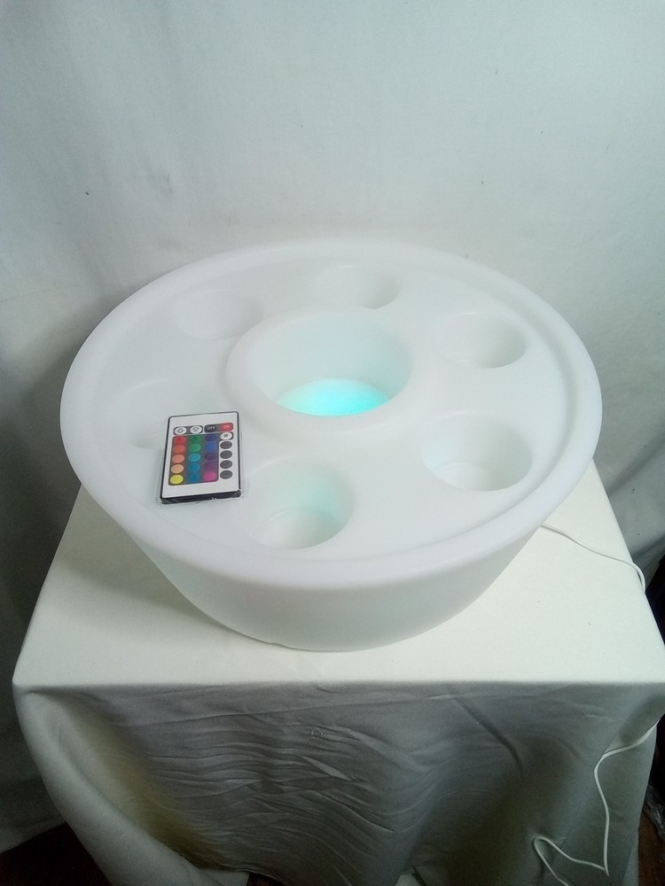 Remote Control Color Changing Pool Cooler Holds 6 Pack- Fully Tested- Beautiful
