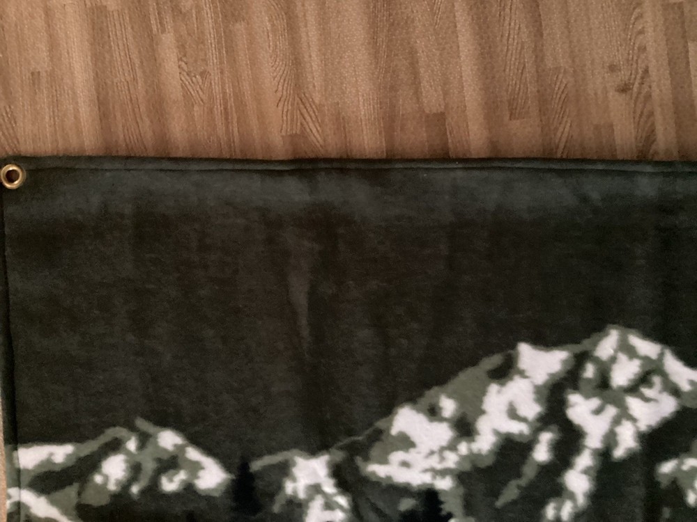 Moose Polar Fleece Panel, Wall Hanging, Or Throw. 49x67”. Polyester.