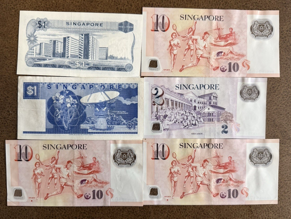 Singapore 6 Note Collectors Set