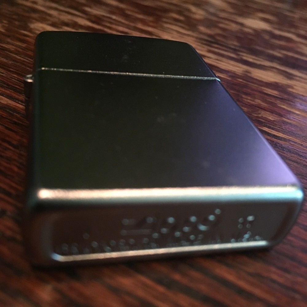 Genuine Zippo classic satin chrome windproof Lighter CASE ONLY No Insert/Box