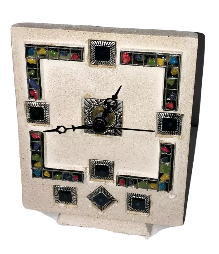 Jerusalem Stone Desk Clock, FREE Shipping