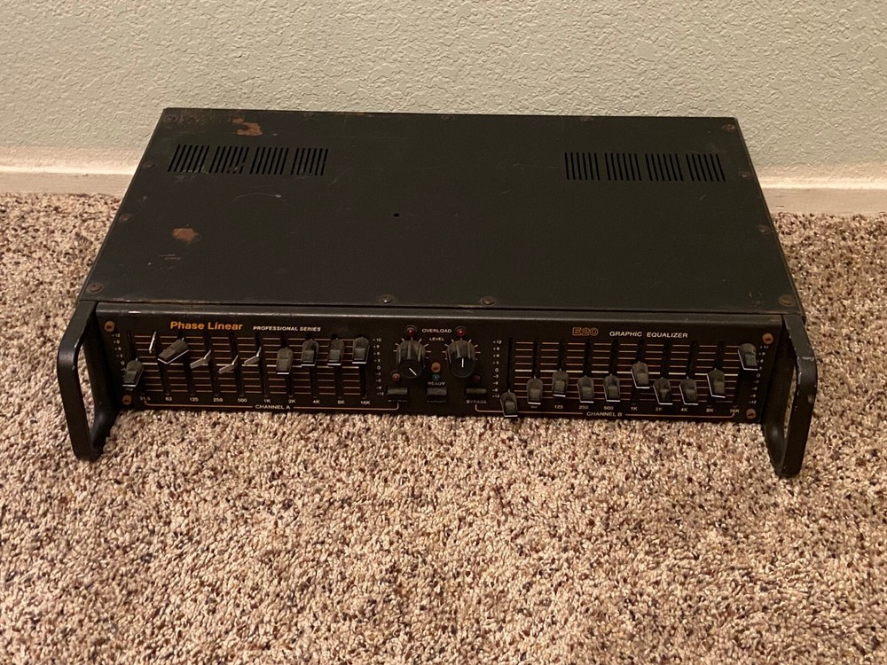 🐞 Vintage Phase Linear Professional Series E20 Stereo Graphic Equalizer RARE!!