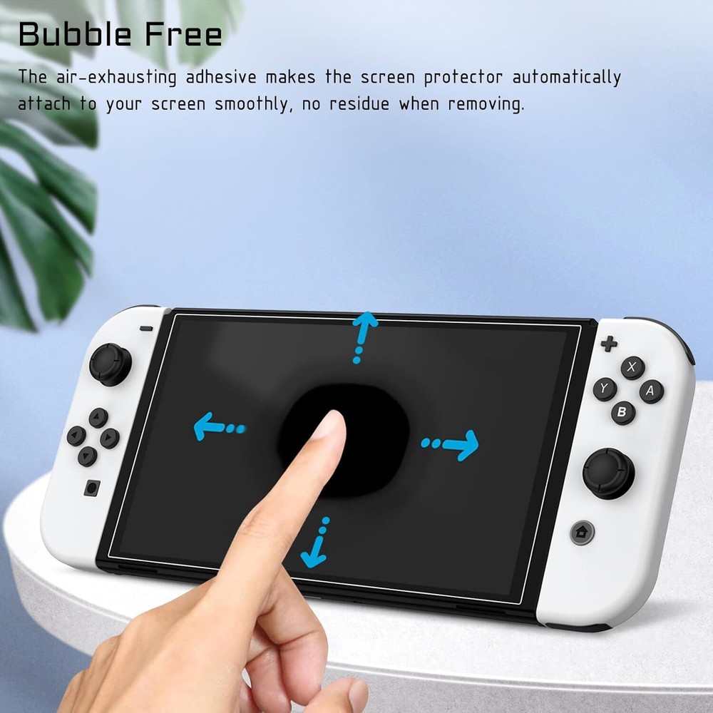 (2 Pack) Tempered Glass Screen Protector for Nintendo Switch (OLED Model) 2021