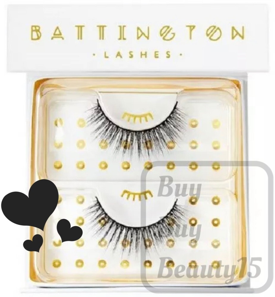 Battington Lashes Monroe 3D Silk Lashes New With Box