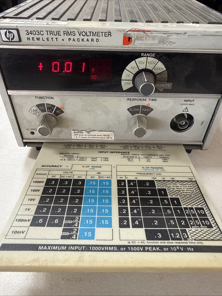 HP 3403C True RMS Voltmeter,ñ