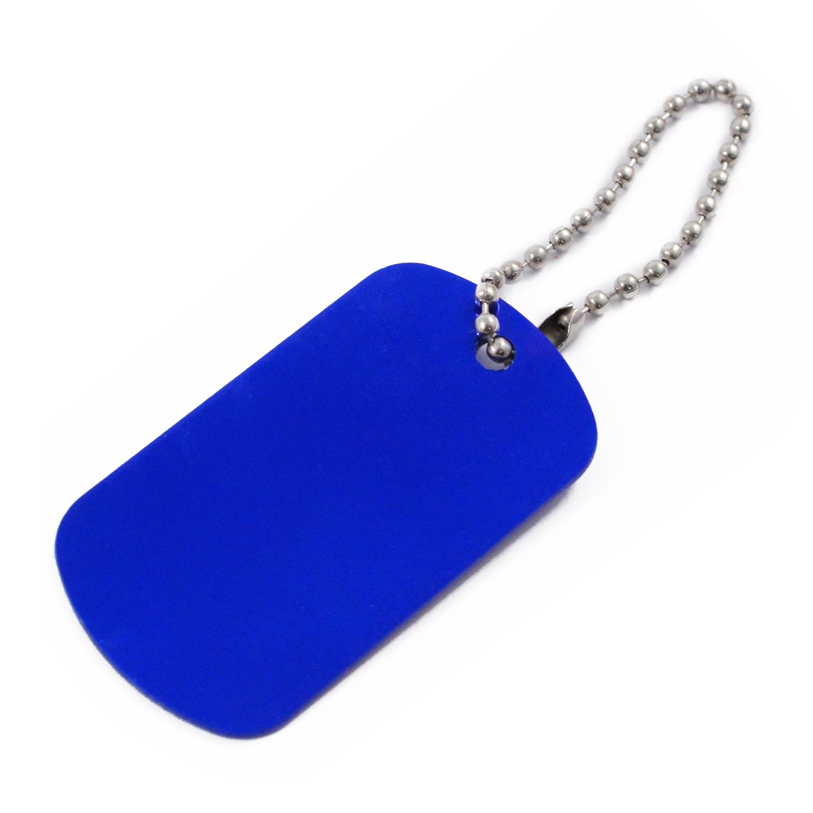 (6 Pack) Aluminum Dog Tag Military GI Blank Key Chain