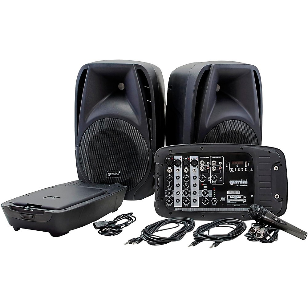 Gemini ES-210MXBLU Portable PA System