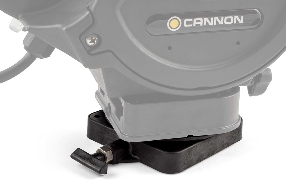 2207003 Low-Profile Swivel Downrigger Mounting Base, Black Composite