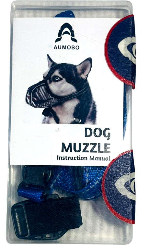 Dog Muzzle with Instructions - Size Medium by AUMOSO