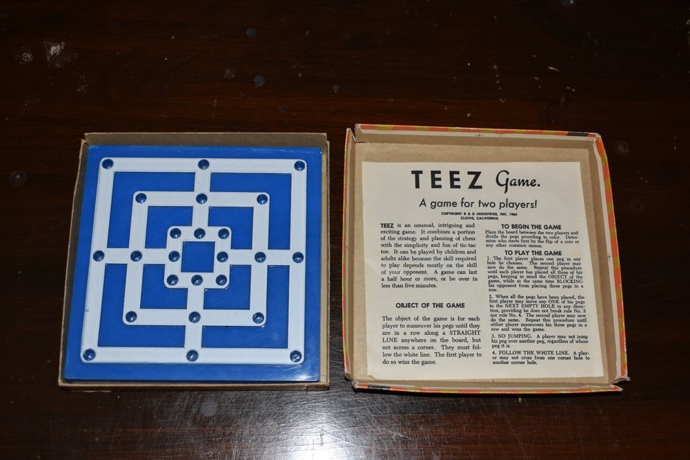 Vintage 1961 Teez Game. B & D Industries.