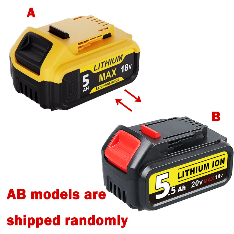 2Pack 20V For DeWalt Drill replacement for DCB206 DCB208 Rechargeable Batteries