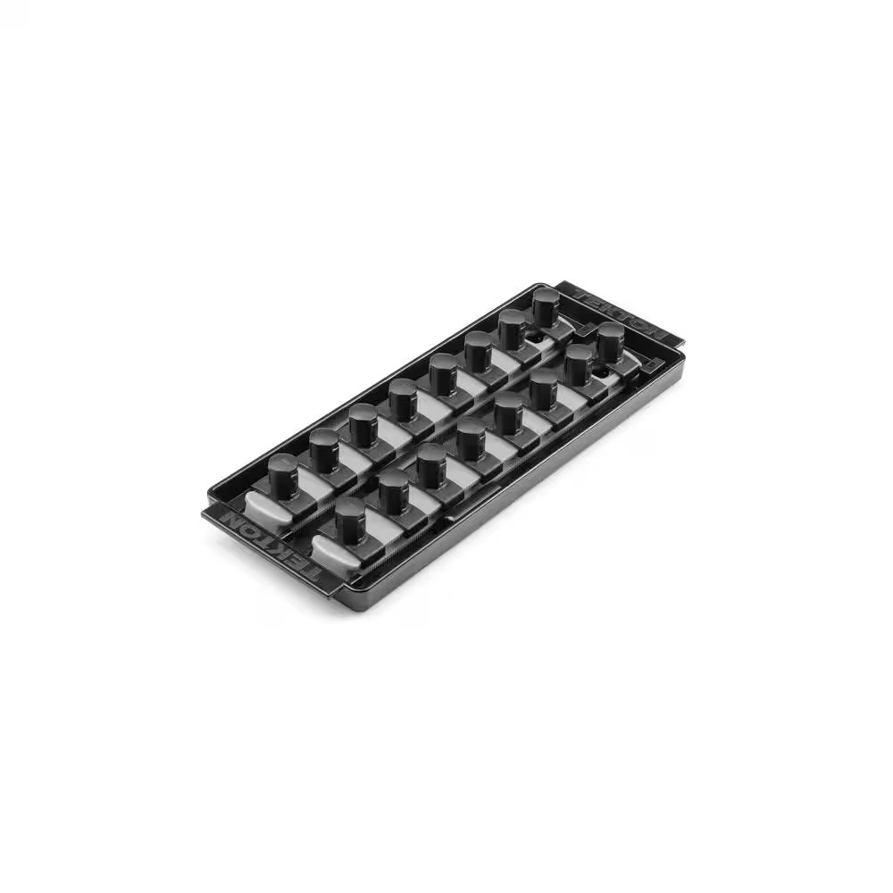 1/2 In. Drive 2-Rail Socket Organizer Set, Gray (16-Tool)