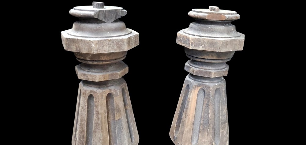 Pair Of Massive Newel Post GAM0238