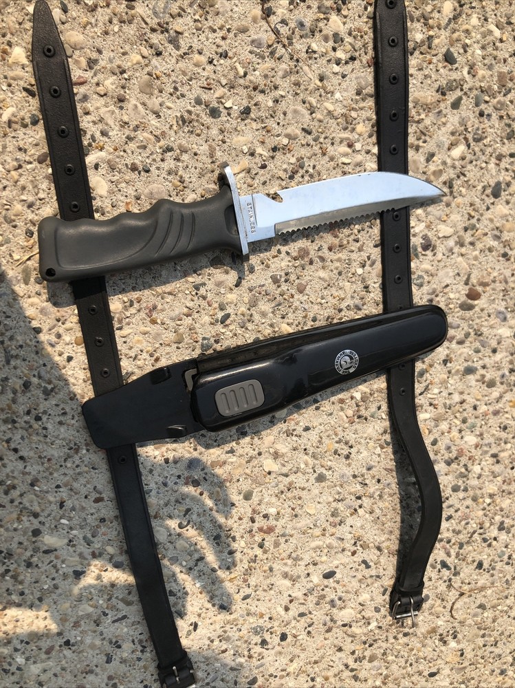 Scuba Gloves And Knife