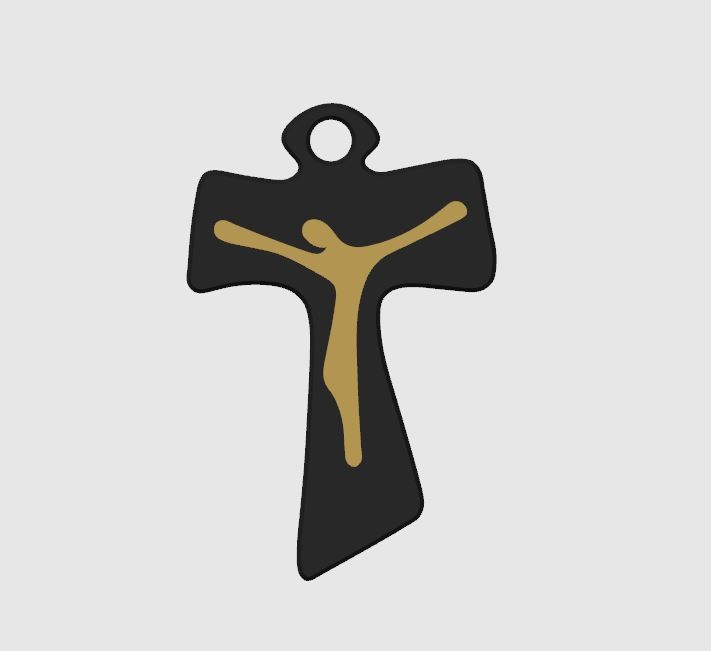 Digital Crucifix STL - 3D Model for CNC / 3D Print