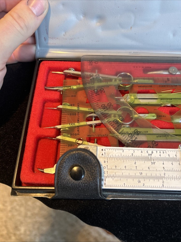 Vintage Lutz US Government Drafting Set