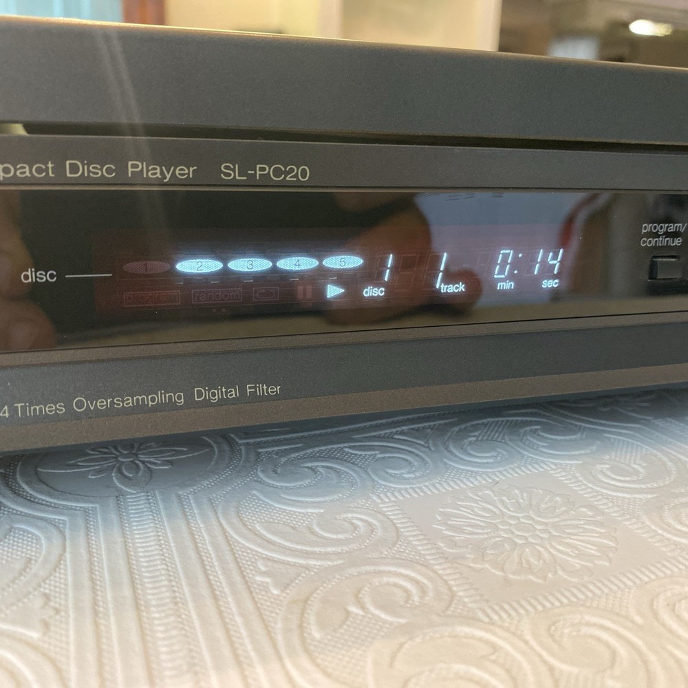 Technics SL-PC20 CD Player w/remote, Plays but Needs Work. See Description