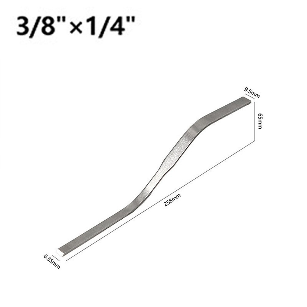 Steel Masonry Slicker Brick Jointer Tool with Flat Heads for Tile Grouting Work
