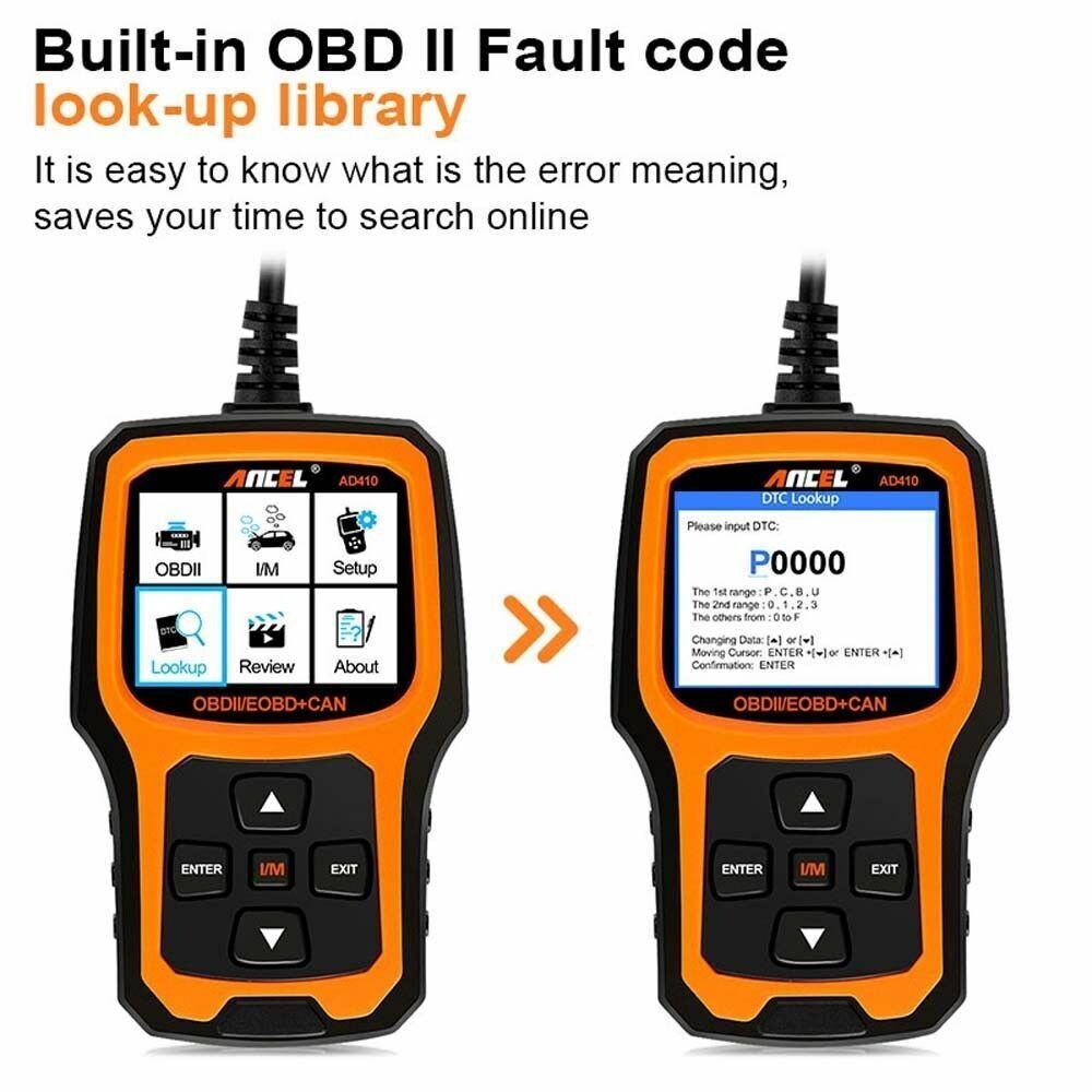 Porsche Cayenne OBD2 OBDII Diagnostic Tool Erase Fault Code Reader Scanner AD410