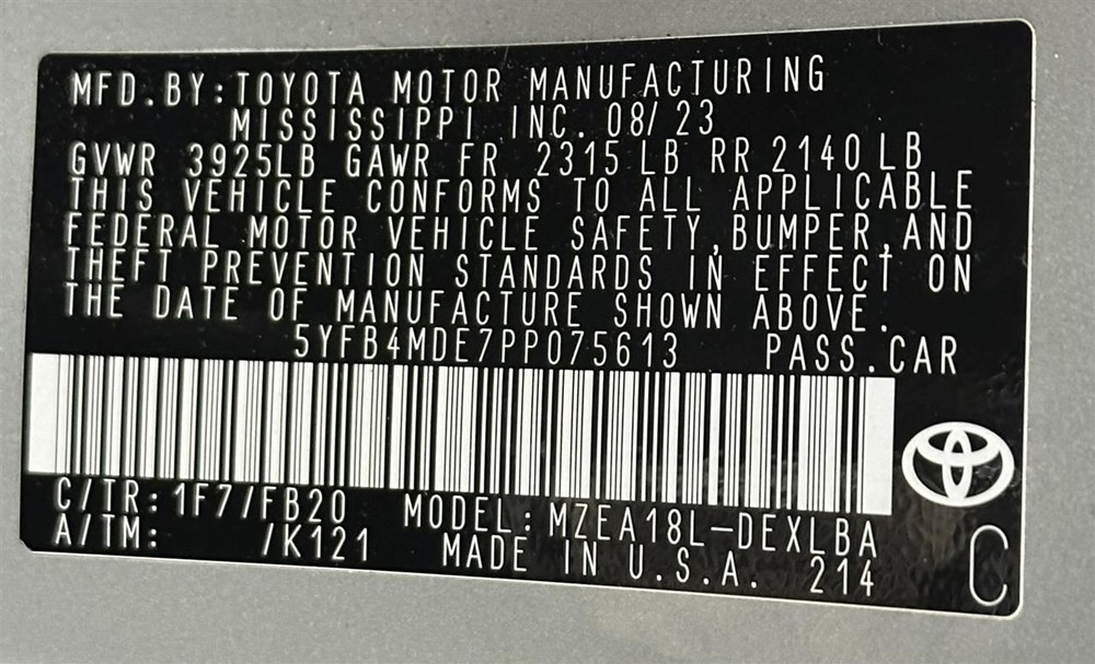 Camera/Projector Hatchback Camera Front Fits 19-25 COROLLA 2772459
